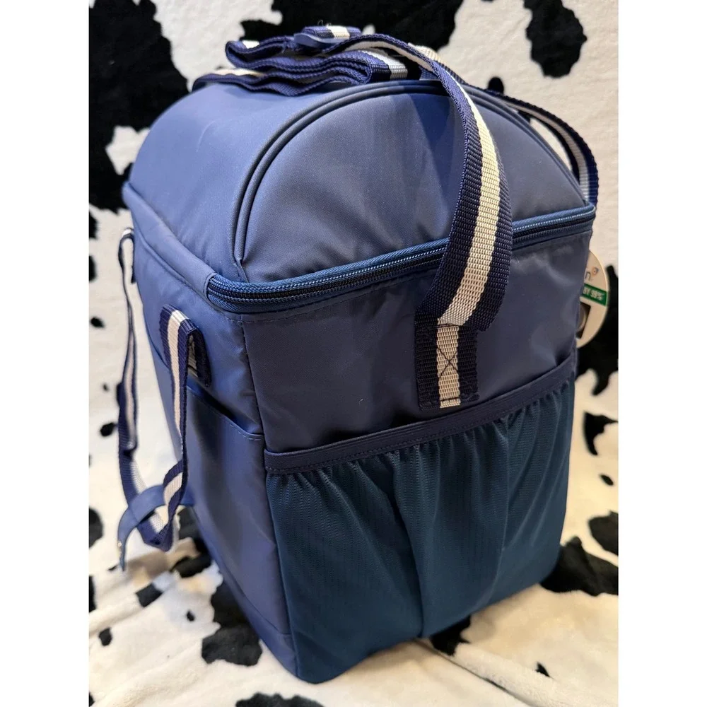 Life is Good Golf Jake Insulated Cooler Bag Blue Microban California Innovations